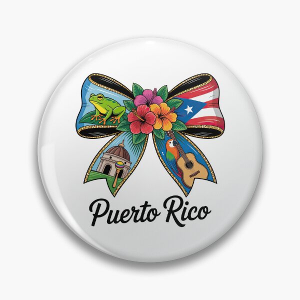 Item preview, Puerto Rico Bow Tie Art – Boricua Pride with Coquí Frog & Flag Sticker designed and sold by Suzy Perez Art.