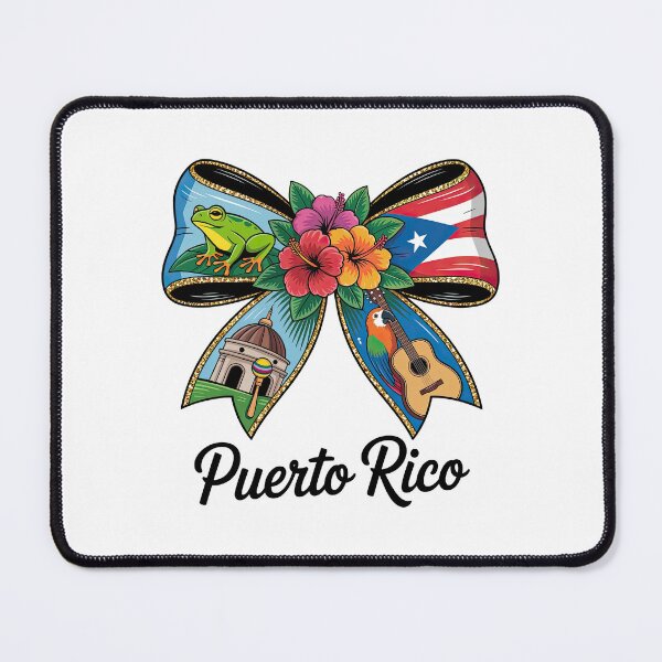 Item preview, Puerto Rico Bow Tie Art – Boricua Pride with Coquí Frog & Flag Sticker designed and sold by Suzy Perez Art.