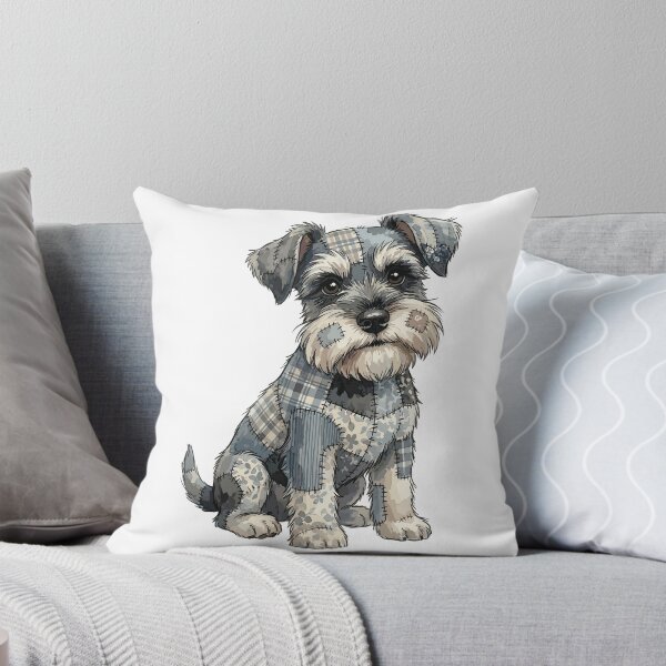 Item preview, Cute Miniature Schnauzer Dog Patchwork designed and sold by bapupa.