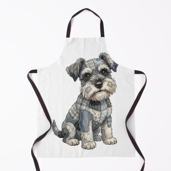 Item preview, Cute Miniature Schnauzer Dog Patchwork designed and sold by bapupa.