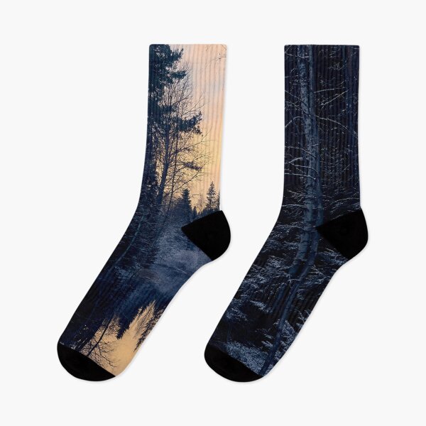 Item preview, Evening by the snowy  river. Parkkuu 2025 vertical designed and sold by Jouko Lehto Photography.