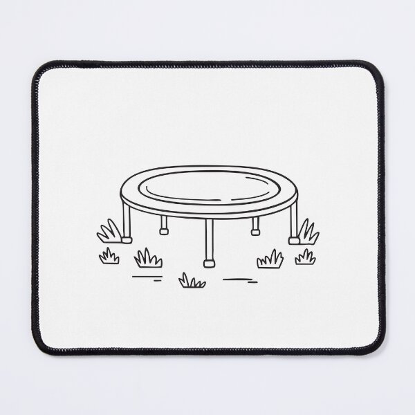Item preview, A trampoline surrounded by grass patches designed and sold by rasagamastore.