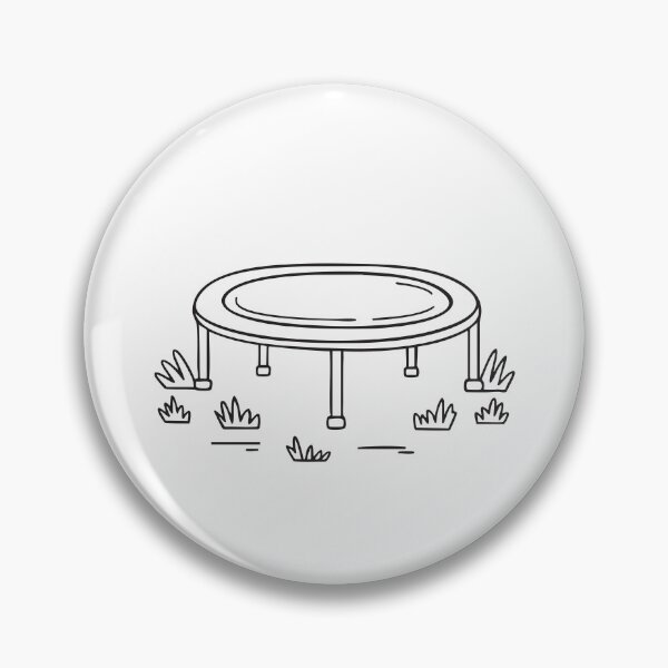 Item preview, A trampoline surrounded by grass patches   designed and sold by rasagamastore.