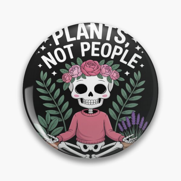 Item preview, Plants Not People Skeleton with Succulents and Garden designed and sold by LegendsArt75.