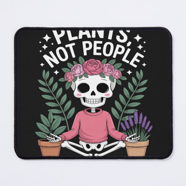 Item preview, Plants Not People Skeleton with Succulents and Garden designed and sold by LegendsArt75.