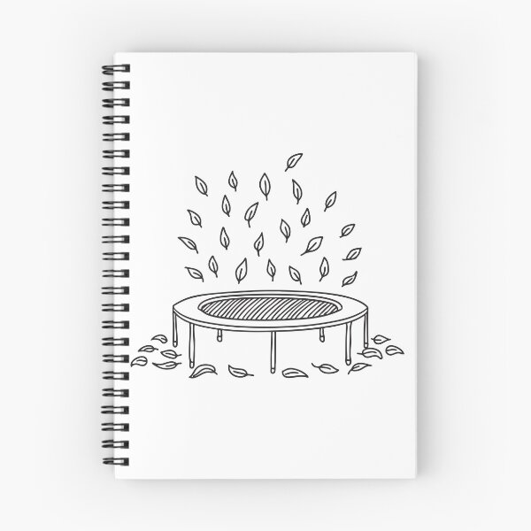 Item preview, A trampoline under falling leaves with scattered leaves on the ground   designed and sold by rasagamastore.