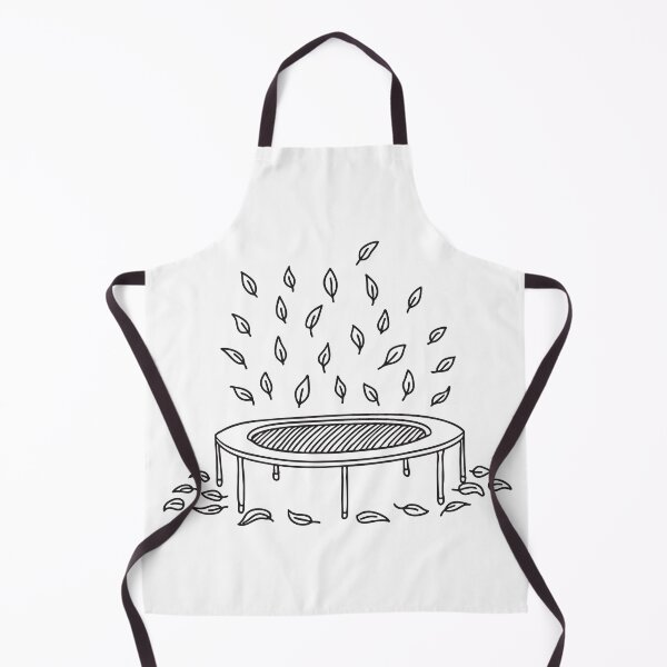 Item preview, A trampoline under falling leaves with scattered leaves on the ground designed and sold by rasagamastore.