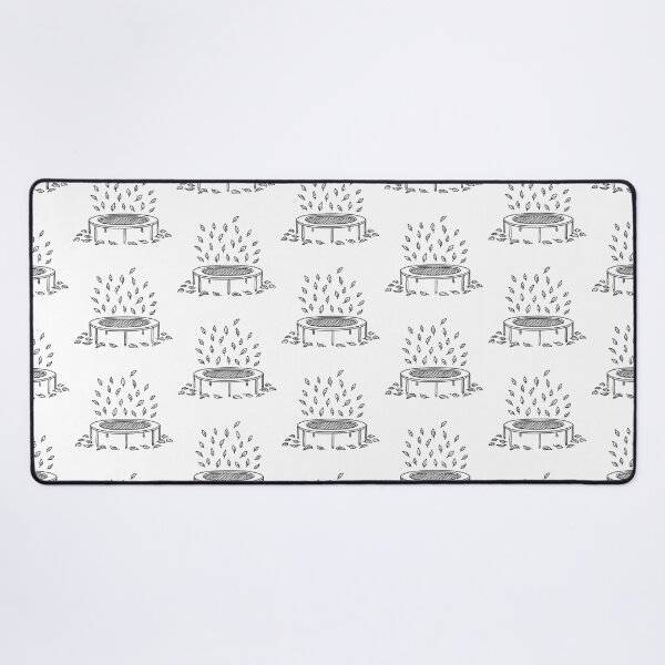 Item preview, A trampoline under falling leaves with scattered leaves on the ground designed and sold by rasagamastore.