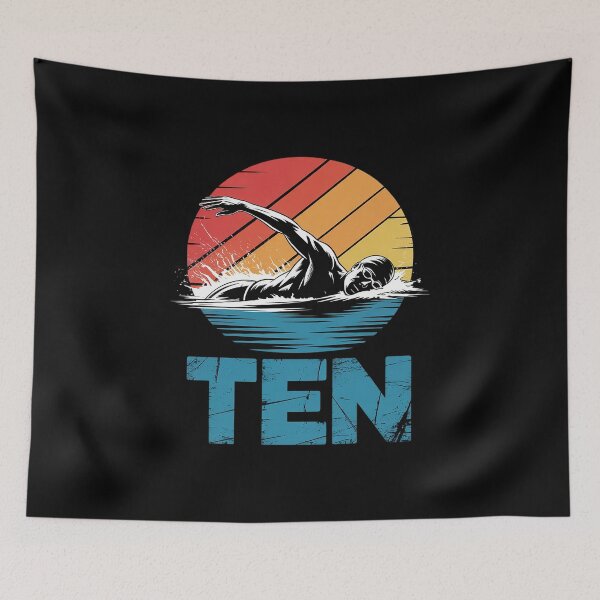 Item preview, 10th Birthday Swim Swimming 10 Year old Boys Girls designed and sold by MyzoToyota.