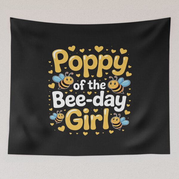 Item preview, Poppy of The Bee Day Girl Birthday Party Bee Lover designed and sold by LegendsArt75.