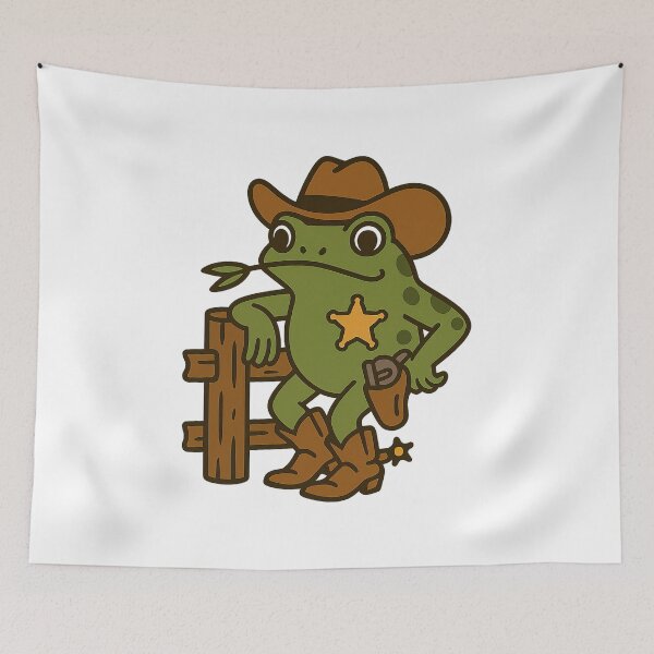 Item preview, Cowboy Frog, Frog Cowboy, Cowboy Frog Sheriff  designed and sold by graphic-genie.