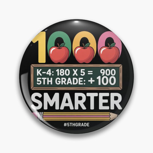 Item preview, 1000 Days Smarter Fifth 5th Grade Teacher Student School  designed and sold by InspiredFoul.