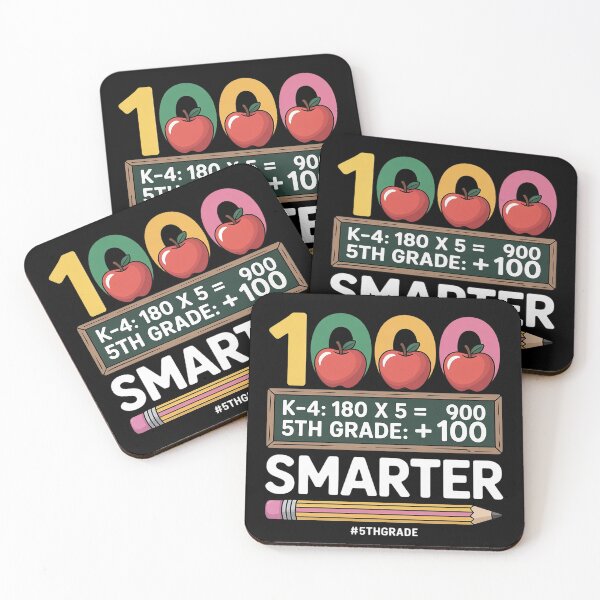 Item preview, 1000 Days Smarter Fifth 5th Grade Teacher Student School  designed and sold by InspiredFoul.