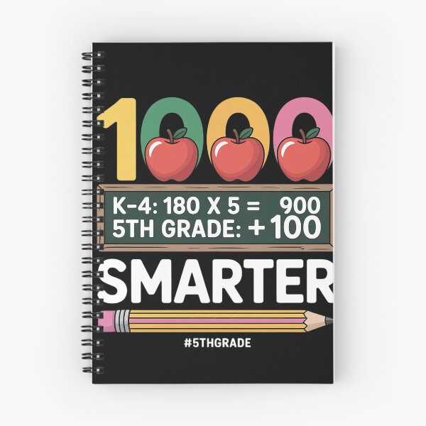 Item preview, 1000 Days Smarter Fifth 5th Grade Teacher Student School designed and sold by InspiredFoul.