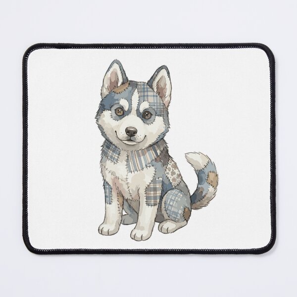 Item preview, Cute Siberian Husky Dog Patchwork designed and sold by bapupa.