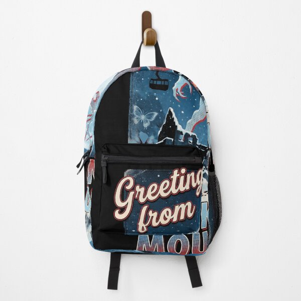 Item preview, Greetings From Until Dawn Horror Blackwood Mountain Lodge Wendigo Curse Butterfly Effect Josh Hannah Mike Emily Sam Jessica Chris Ashley Fan Art Collage Poster T-Shirt Sticker Print Gift designed and sold by Senpaiwaves.
