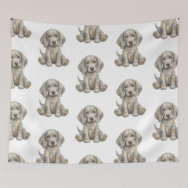 Item preview, Cute Weimaraner Dog Patchwork designed and sold by bapupa.