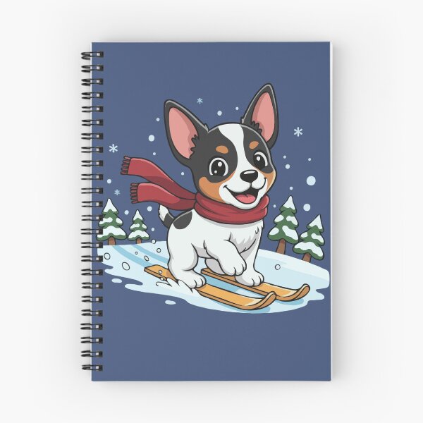 Item preview, Cute Toy Fox Terrier Skiing Puppy | Happy Winter Puppy designed and sold by The Real Life Symphony.