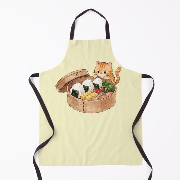 Item preview, Cute Cat Bento Illustration Kawaii Japanese Food Art Cozy Lunchbox Design designed and sold by Imaginationbeyond.