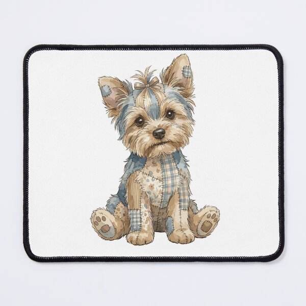 Item preview, Cute Yorkshire Terrier Dog Patchwork designed and sold by bapupa.