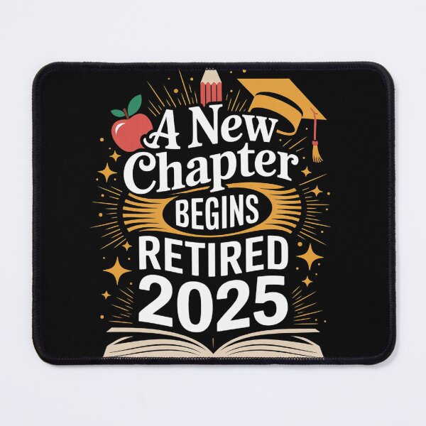 Item preview, A New Chapter Begins Retirement Funny Retired Teacher designed and sold by InspiredFoul.