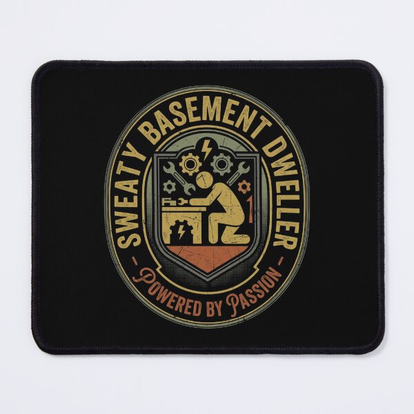 Item preview, Sweaty Basement Dweller Heraldic Gaming Crest designed and sold by anass002.