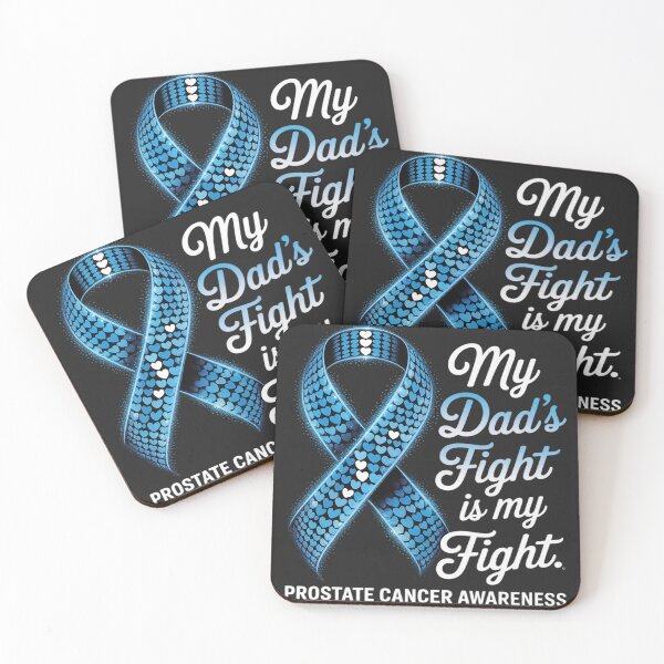 Item preview, Prostate Cancer Awareness Light Blue Ribbon Dad Survivor designed and sold by LegendsArt75.