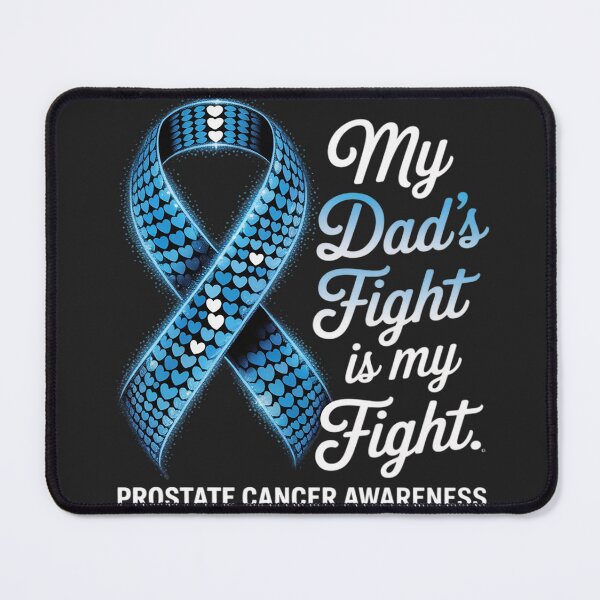 Item preview, Prostate Cancer Awareness Light Blue Ribbon Dad Survivor designed and sold by LegendsArt75.