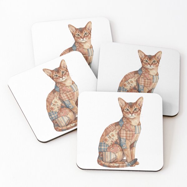Item preview, Cute Abyssinian Cat Patchwork designed and sold by bapupa.