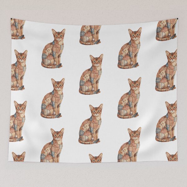 Item preview, Cute Abyssinian Cat Patchwork designed and sold by bapupa.