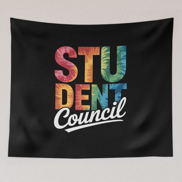 Item preview, Back To School Student Council Retro tie dye  designed and sold by InspiredFoul.