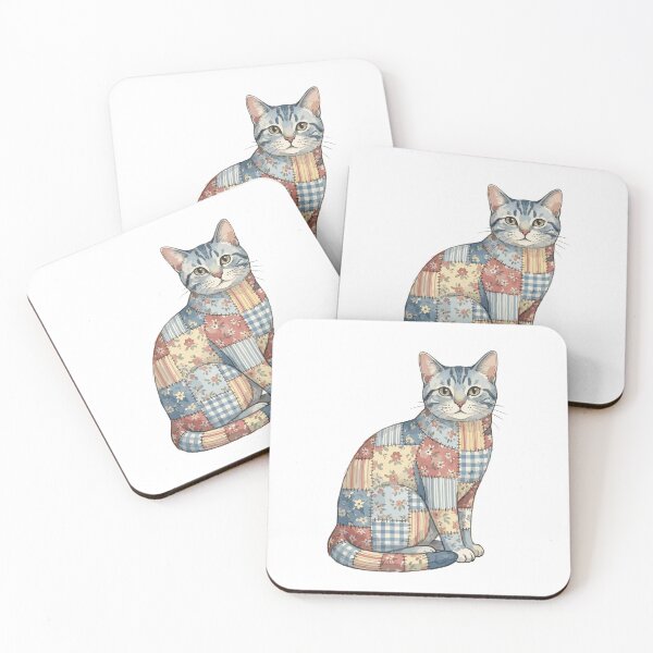 Item preview, Cute American Shorthair Cat Patchwork designed and sold by bapupa.