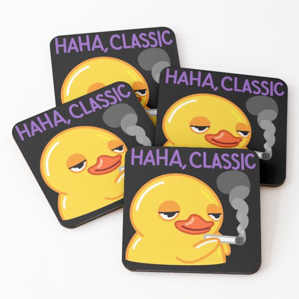 Item preview, Haha Classic Duck Meme designed and sold by lvlupthreads.
