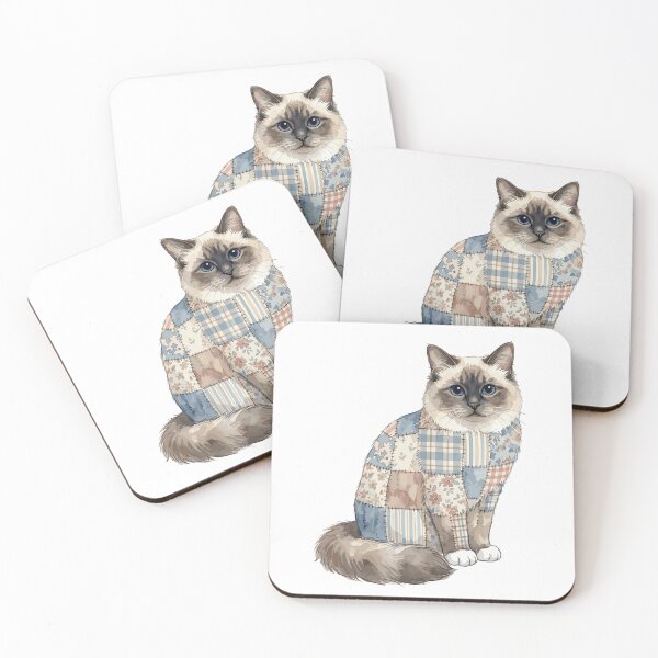 Item preview, Cute Birman Cat Patchwork designed and sold by bapupa.