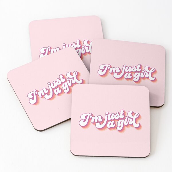 Item preview, I’m just a girl - pink designed and sold by MamSelle.