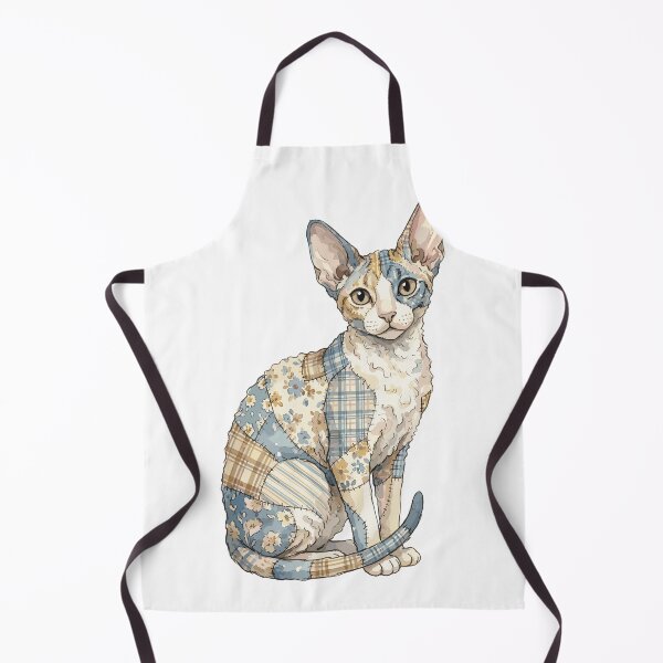 Item preview, Cute Cornish Rex Cat Patchwork designed and sold by bapupa.