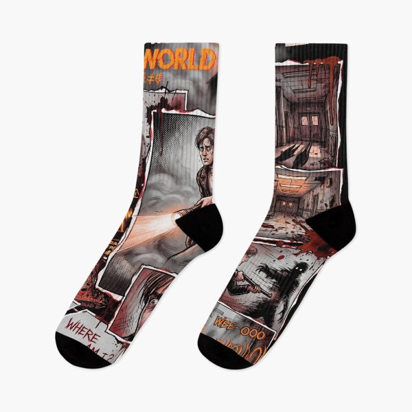 Item preview, Silent Hill Harry's Journey Foggy Town Alessa Cult Lakeside Amusement Park Cybil Kaufman Otherworld Church Monster Collage Fan Art Poster T-Shirt Sticker Print Gift designed and sold by Senpaiwaves.