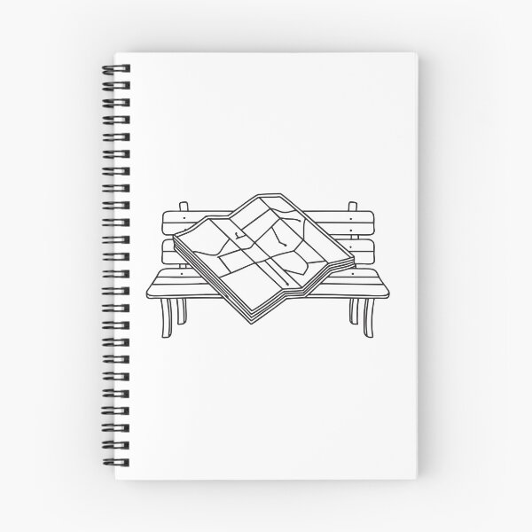 Item preview, A map open on a bench, corner folded upward   designed and sold by rasagamastore.