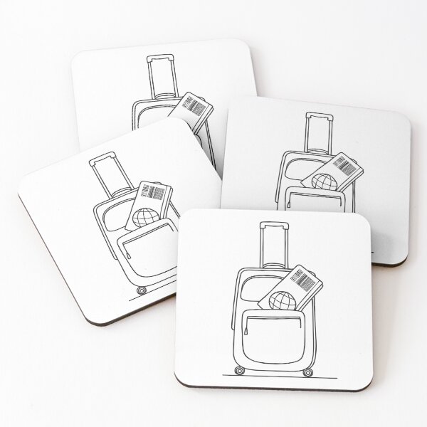 Item preview, A passport on a luggage bag with a ticket sticking out   designed and sold by rasagamastore.