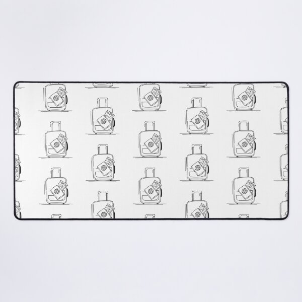 Item preview, A passport resting on luggage, ticket slightly hanging out   designed and sold by rasagamastore.