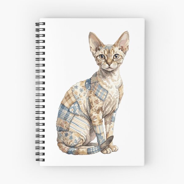 Item preview, Cute Devon Rex Cat Patchwork designed and sold by bapupa.