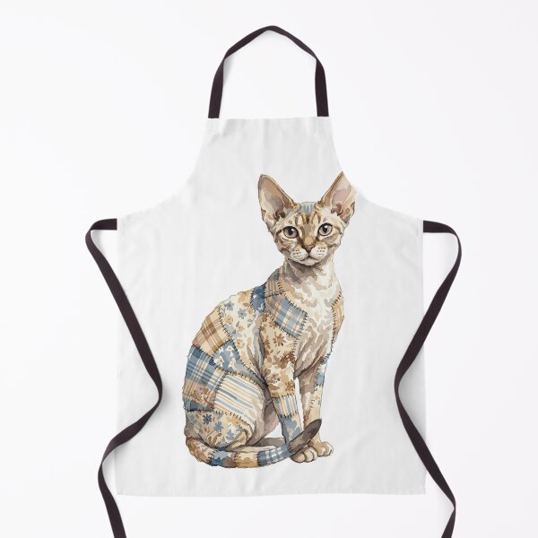 Item preview, Cute Devon Rex Cat Patchwork designed and sold by bapupa.