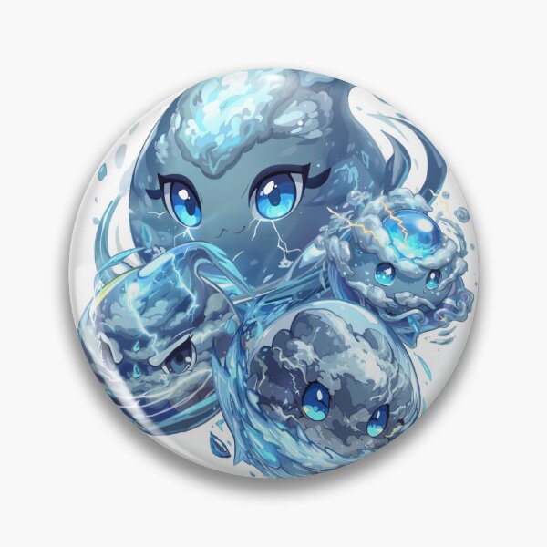 Item preview, Tiny Tempests of Monzora – Cute Elemental Storm Slime Creatures designed and sold by Monzora.
