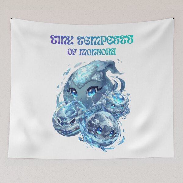 Item preview, Tiny Tempests of Monzora – Cute Elemental Storm Slime Creatures designed and sold by Monzora.