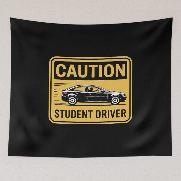 Item preview, Caution Student Driver Funny  designed and sold by InspiredFoul.