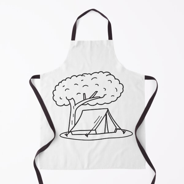 Item preview, A tent pitched beneath a tree, flap slightly ajar   designed and sold by rasagamastore.