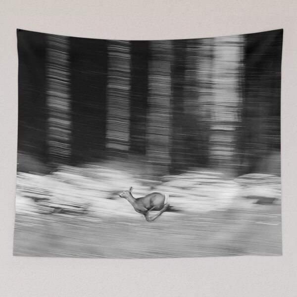 Item preview, Full speed. Roe deer bw designed and sold by Jouko Lehto Photography.