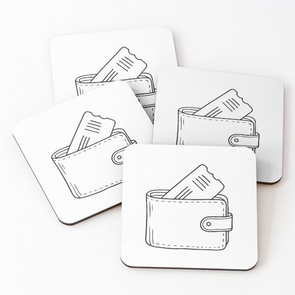 Item preview, A bent ticket barely visible from inside a wallet designed and sold by rasagamastore.