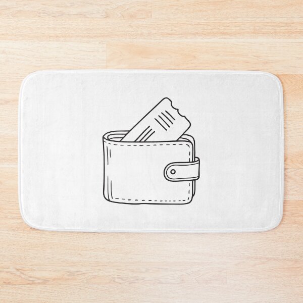 Item preview, A bent ticket barely visible from inside a wallet   designed and sold by rasagamastore.