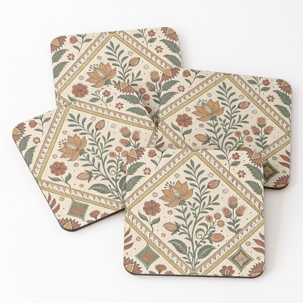 Item preview, Vintage Floral Block Print Pattern – Timeless Indian Ornament Art designed and sold by PetalsnPaperCo.